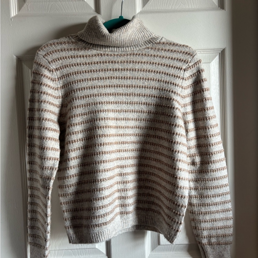 Tahari Women's Cream Cowl Neck Sweater